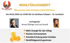 Vortrag "Wohlfühlkonzept" @ Gasthaus Schwarz