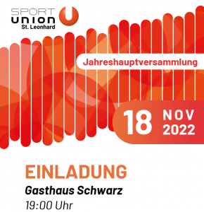 Union Jahreshauptversammlung 2022 @ GH Schwarz