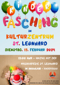 Kinderfasching 2024 @ Kulturzentrum St. Leonhard